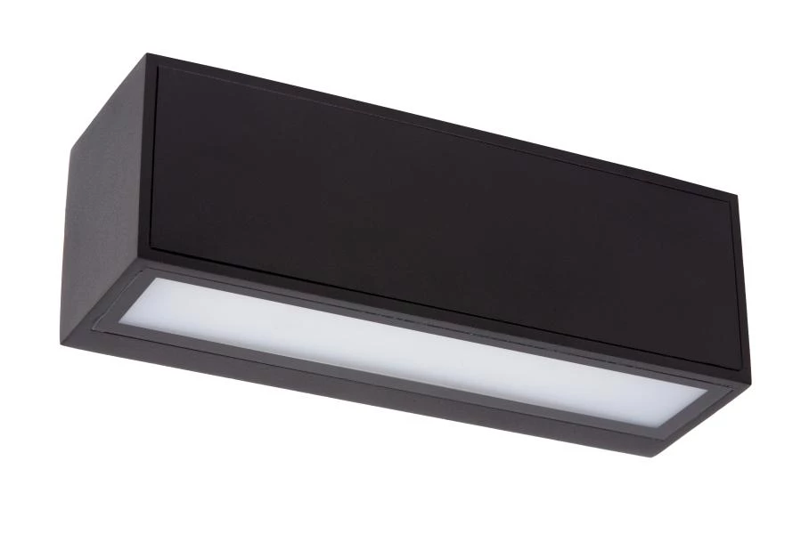 Lucide SUTTON - Wandleuchte - Sonnenenergie - LED Dim. - 1x2W 2850K/3150K - IP54 - Bewegung und Tag/Nacht-Sensor - Schwarz - ausgeschaltet